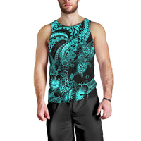 personalised-polynesian-men-tank-top-tribal-honu-turtle-with-hibiscus-turquoise-version