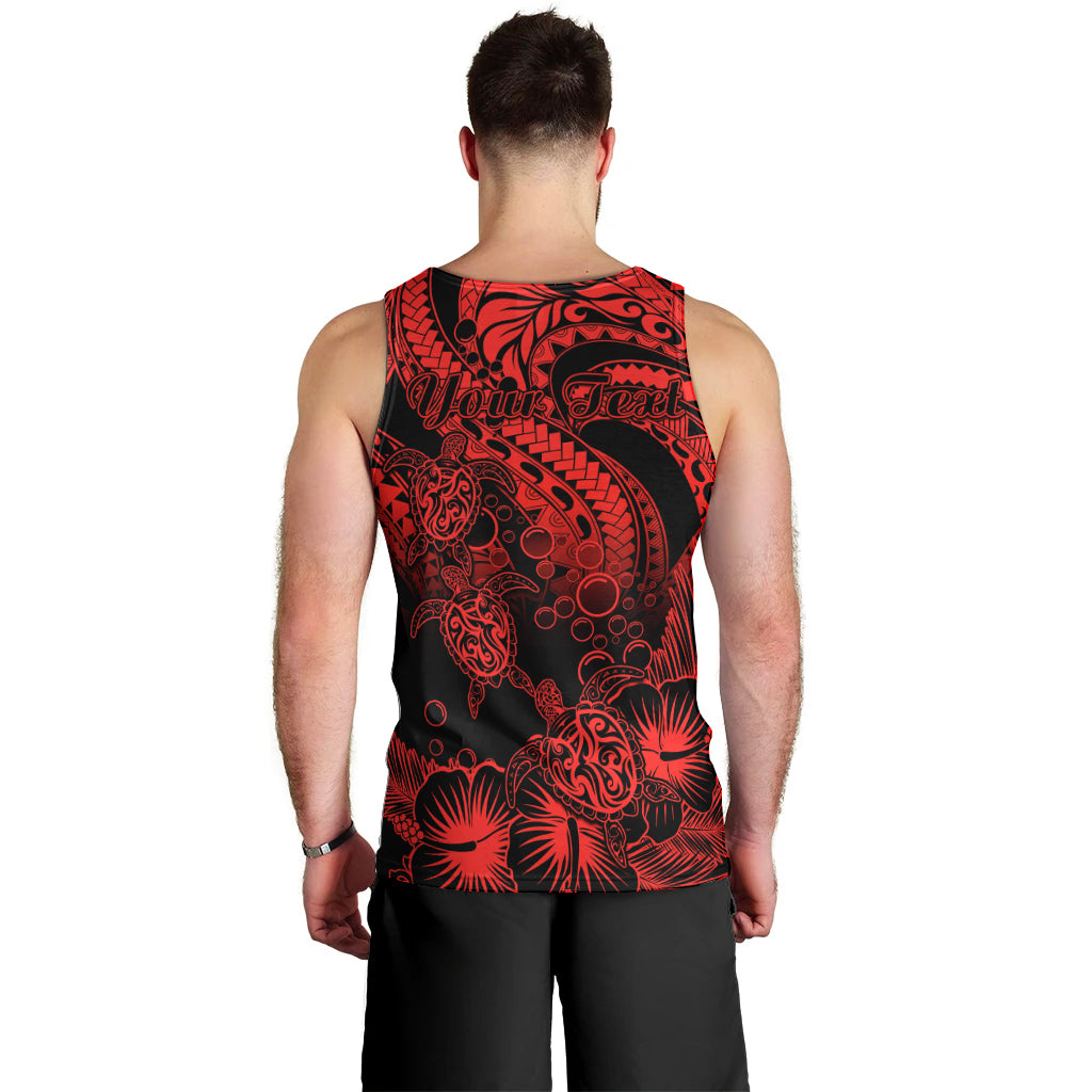 personalised-polynesian-men-tank-top-tribal-honu-turtle-with-hibiscus-red-version