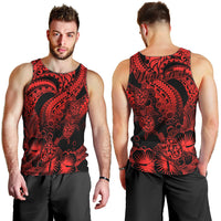 personalised-polynesian-men-tank-top-tribal-honu-turtle-with-hibiscus-red-version