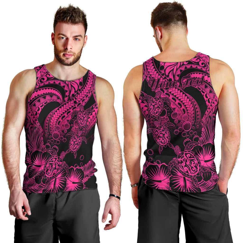 personalised-polynesian-men-tank-top-tribal-honu-turtle-with-hibiscus-pink-version