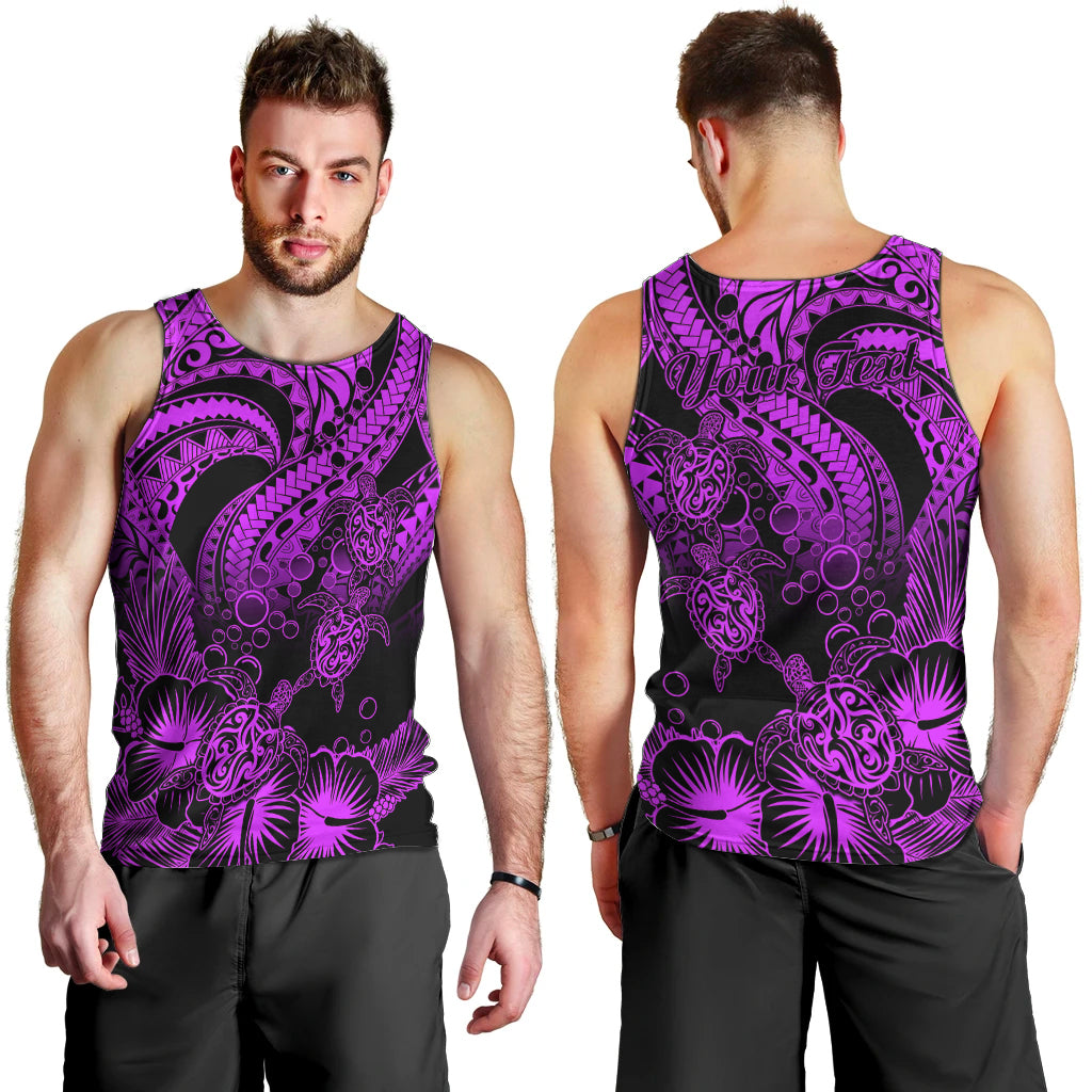 personalised-polynesian-men-tank-top-tribal-honu-turtle-with-hibiscus-purple-version