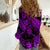 Personalised Polynesian Women Casual Shirt Tribal Honu Turtle with Hibiscus Purple Version - Wonder Print Shop