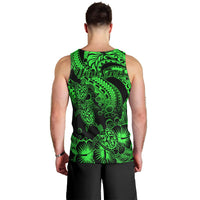 personalised-polynesian-men-tank-top-tribal-honu-turtle-with-hibiscus-green-version
