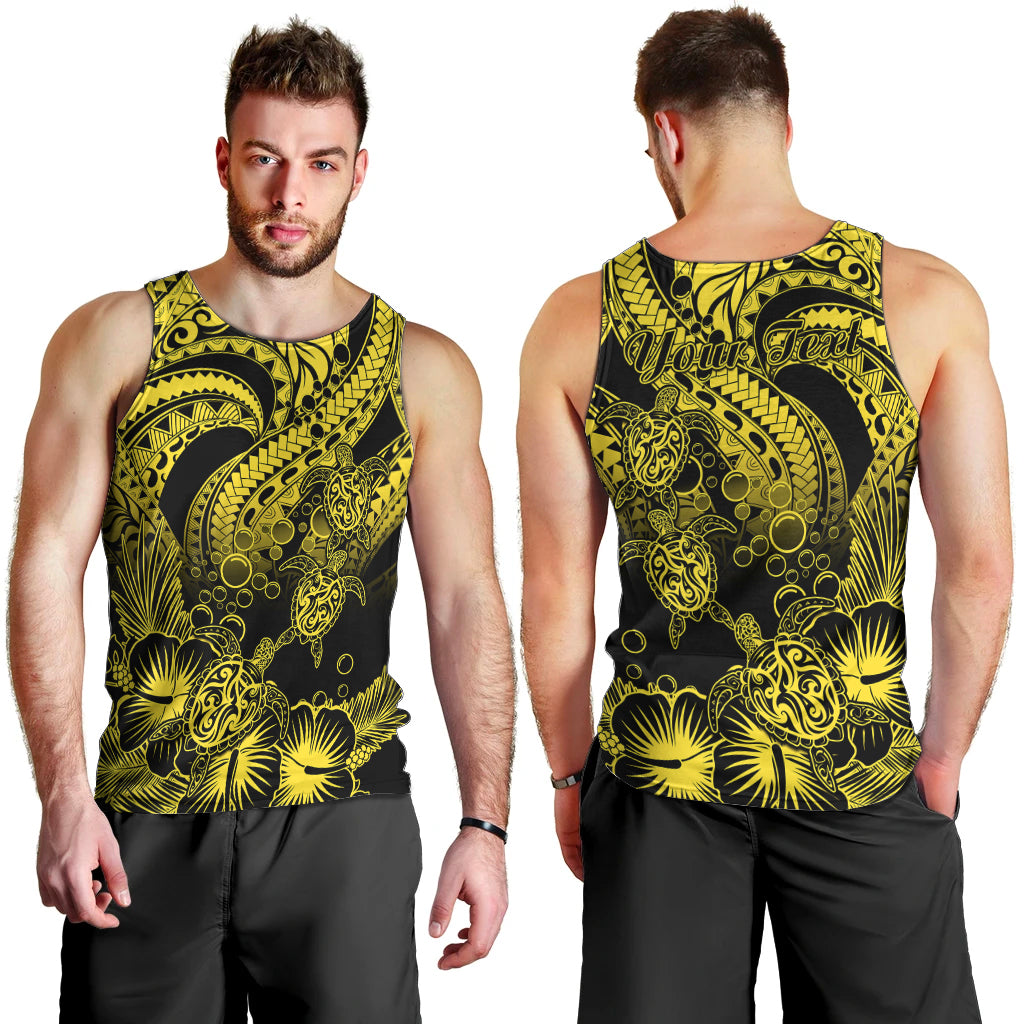 personalised-polynesian-men-tank-top-tribal-honu-turtle-with-hibiscus-gold-version