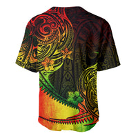 Personalised Polynesian Tribal Baseball Jersey Unique Reggae - Wonder Print Shop