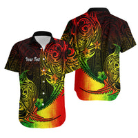 Personalised Polynesian Tribal Hawaiian Shirt Unique Reggae - Wonder Print Shop