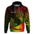 Custom Polynesian Tribal Hoodie Unique Reggae - Wonder Print Shop