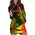 Personalised Polynesian Tribal Hoodie Dress Unique Reggae - Wonder Print Shop