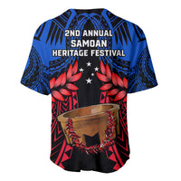Samoa Baseball Jersey Heritage Festival Samoan Tattoo With Ula Fala Kava Bowl - Wonder Print Shop