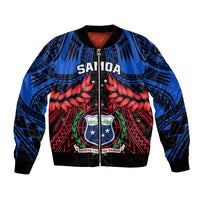Samoa Bomber Jacket Heritage Festival Samoan Tattoo With Ula Fala Kava Bowl - Wonder Print Shop