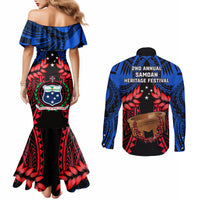 samoa-couples-matching-mermaid-dress-and-long-sleeve-button-shirts-heritage-festival-samoan-tattoo-with-ula-fala-kava-bowl
