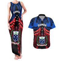 Samoa Couples Matching Tank Maxi Dress And Hawaiian Shirt Heritage Festival Samoan Tattoo With Ula Fala Kava Bowl - Wonder Print Shop