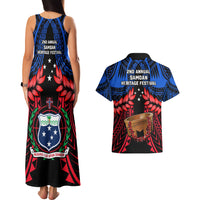 Samoa Couples Matching Tank Maxi Dress And Hawaiian Shirt Heritage Festival Samoan Tattoo With Ula Fala Kava Bowl - Wonder Print Shop