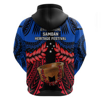 Samoa Hoodie Heritage Festival Samoan Tattoo With Ula Fala Kava Bowl - Wonder Print Shop