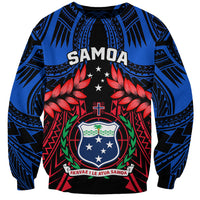 Samoa Sweatshirt Heritage Festival Samoan Tattoo With Ula Fala Kava Bowl - Wonder Print Shop