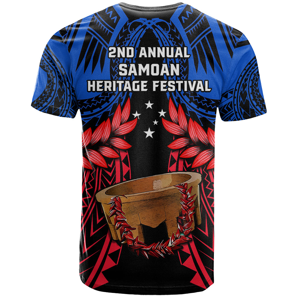 Samoa T Shirt Heritage Festival Samoan Tattoo With Ula Fala Kava Bowl - Wonder Print Shop
