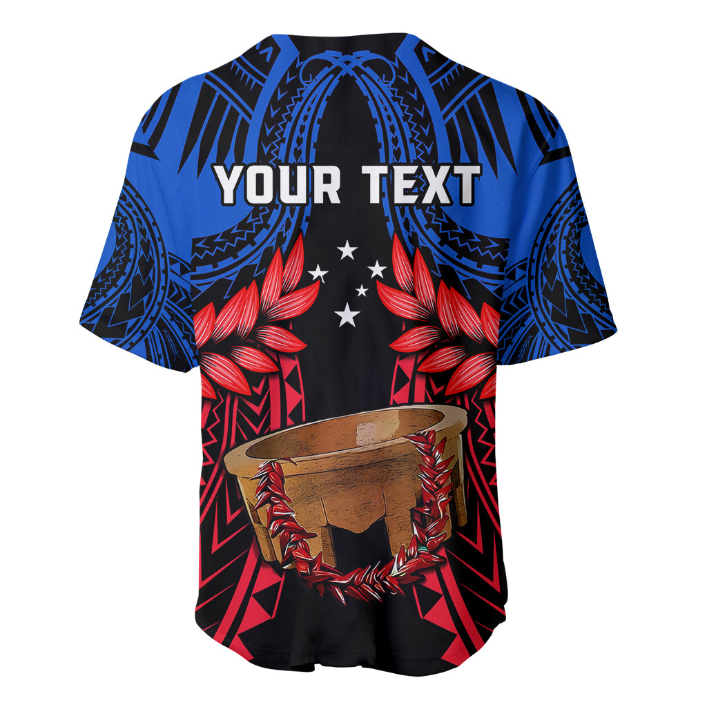 Personalised Samoa Baseball Jersey Heritage Festival Samoan Tattoo With Ula Fala Kava Bowl - Wonder Print Shop