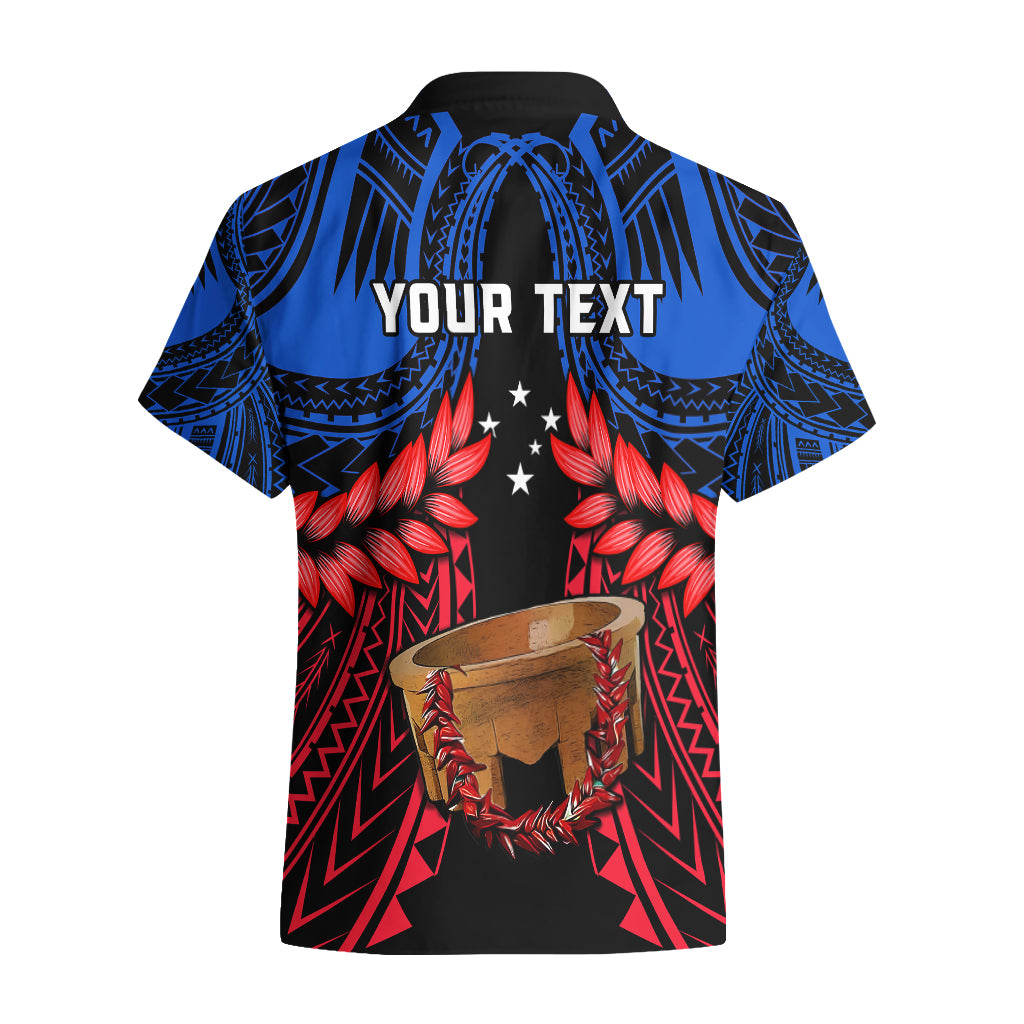 Personalised Samoa Hawaiian Shirt Heritage Festival Samoan Tattoo With Ula Fala Kava Bowl - Wonder Print Shop