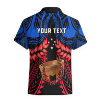 Personalised Samoa Hawaiian Shirt Heritage Festival Samoan Tattoo With Ula Fala Kava Bowl - Wonder Print Shop