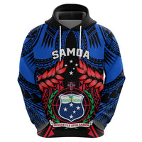 Personalised Samoa Hoodie Heritage Festival Samoan Tattoo With Ula Fala Kava Bowl - Wonder Print Shop