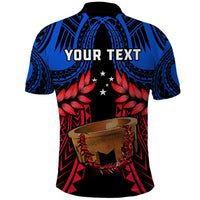 Personalised Samoa Polo Shirt Heritage Festival Samoan Tattoo With Ula Fala Kava Bowl - Wonder Print Shop