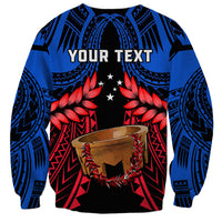 Personalised Samoa Sweatshirt Heritage Festival Samoan Tattoo With Ula Fala Kava Bowl - Wonder Print Shop