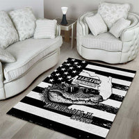 Alligator Alcatraz Area Rug Cool Gator Everglades USA Grunge Flag - Wonder Print Shop