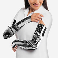 Alligator Alcatraz Arm Sleeves Cool Gator Everglades USA Grunge Flag - Wonder Print Shop