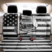 Alligator Alcatraz Back Car Seat Cover Cool Gator Everglades USA Grunge Flag - Wonder Print Shop