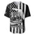 Alligator Alcatraz Baseball Jersey Cool Gator Everglades USA Grunge Flag - Wonder Print Shop