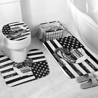 Alligator Alcatraz Bathroom Set Cool Gator Everglades USA Grunge Flag - Wonder Print Shop