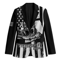 Alligator Alcatraz Blazer Cool Gator Everglades USA Grunge Flag - Wonder Print Shop