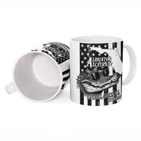 Alligator Alcatraz Ceramic Mug Cool Gator Everglades USA Grunge Flag - Wonder Print Shop