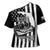 Alligator Alcatraz Cross Shoulder Shirt Cool Gator Everglades USA Grunge Flag - Wonder Print Shop