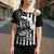 Alligator Alcatraz Cross Shoulder Shirt Cool Gator Everglades USA Grunge Flag - Wonder Print Shop