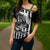 Alligator Alcatraz Cross Shoulder Shirt Cool Gator Everglades USA Grunge Flag - Wonder Print Shop