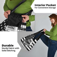 Alligator Alcatraz Grocery Bag Cool Gator Everglades USA Grunge Flag - Wonder Print Shop