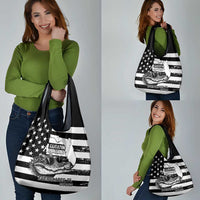 Alligator Alcatraz Grocery Bag Cool Gator Everglades USA Grunge Flag - Wonder Print Shop