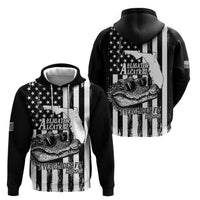 Alligator Alcatraz Hoodie Cool Gator Everglades USA Grunge Flag - Wonder Print Shop
