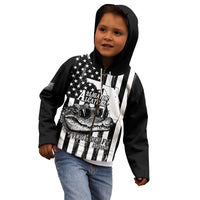 Alligator Alcatraz Kid Hoodie Cool Gator Everglades USA Grunge Flag - Wonder Print Shop