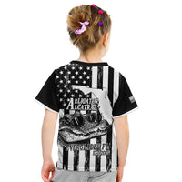 Alligator Alcatraz Kid T Shirt Cool Gator Everglades USA Grunge Flag - Wonder Print Shop