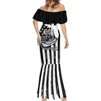 Alligator Alcatraz Mermaid Dress Cool Gator Everglades USA Grunge Flag - Wonder Print Shop