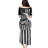 Alligator Alcatraz Puletasi Cool Gator Everglades USA Grunge Flag - Wonder Print Shop