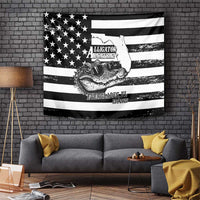 Alligator Alcatraz Tapestry Cool Gator Everglades USA Grunge Flag - Wonder Print Shop