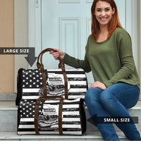 Alligator Alcatraz Travel Bag Cool Gator Everglades USA Grunge Flag - Wonder Print Shop