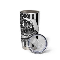 Alligator Alcatraz Tumbler Cup Cool Gator Everglades USA Grunge Flag - Wonder Print Shop