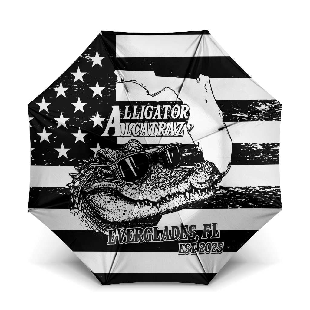 Alligator Alcatraz Umbrella Cool Gator Everglades USA Grunge Flag - Wonder Print Shop
