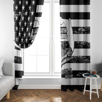 Alligator Alcatraz Window Curtain Cool Gator Everglades USA Grunge Flag - Wonder Print Shop