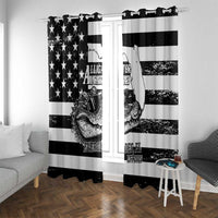 Alligator Alcatraz Window Curtain Cool Gator Everglades USA Grunge Flag - Wonder Print Shop