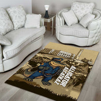 Alligator Alcatraz Area Rug Police Gator Rock Penitentiary - Wonder Print Shop